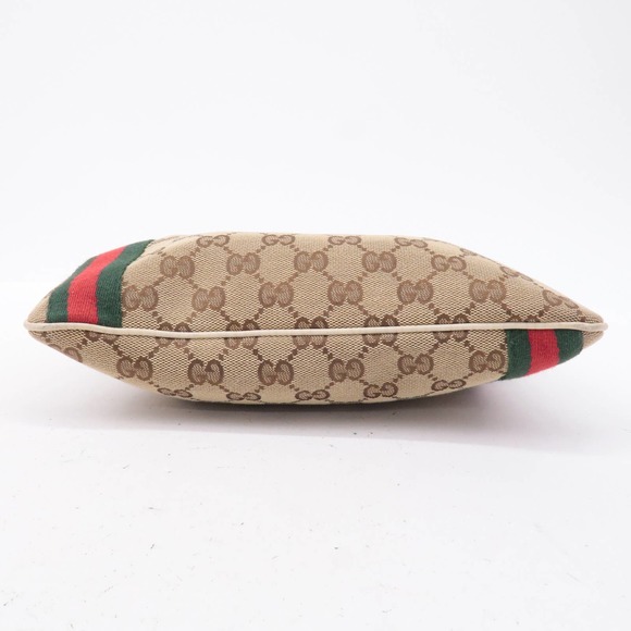 💎✨BEAUTIFUL✨💎Auth GUCCI Sherry GG Canvas Leather Shoulder Bag Beige - Picture 5 of 10